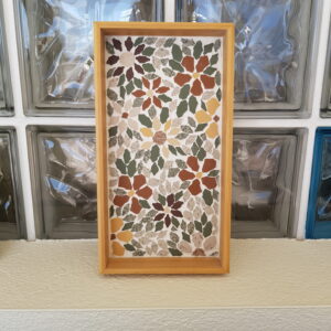 Autumn Flower Mosaic Tray