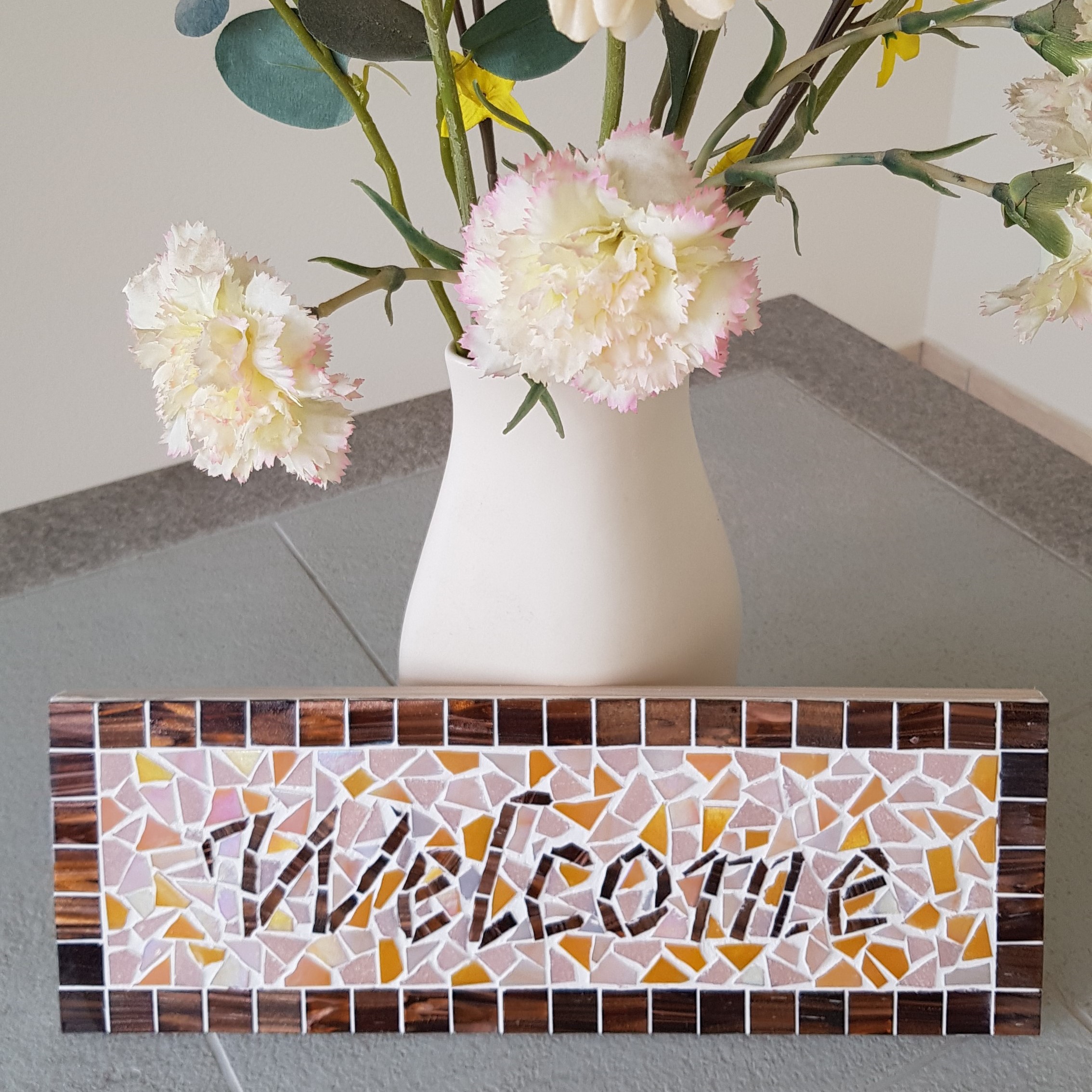 Welcome Mosaic Plaque - Image 3