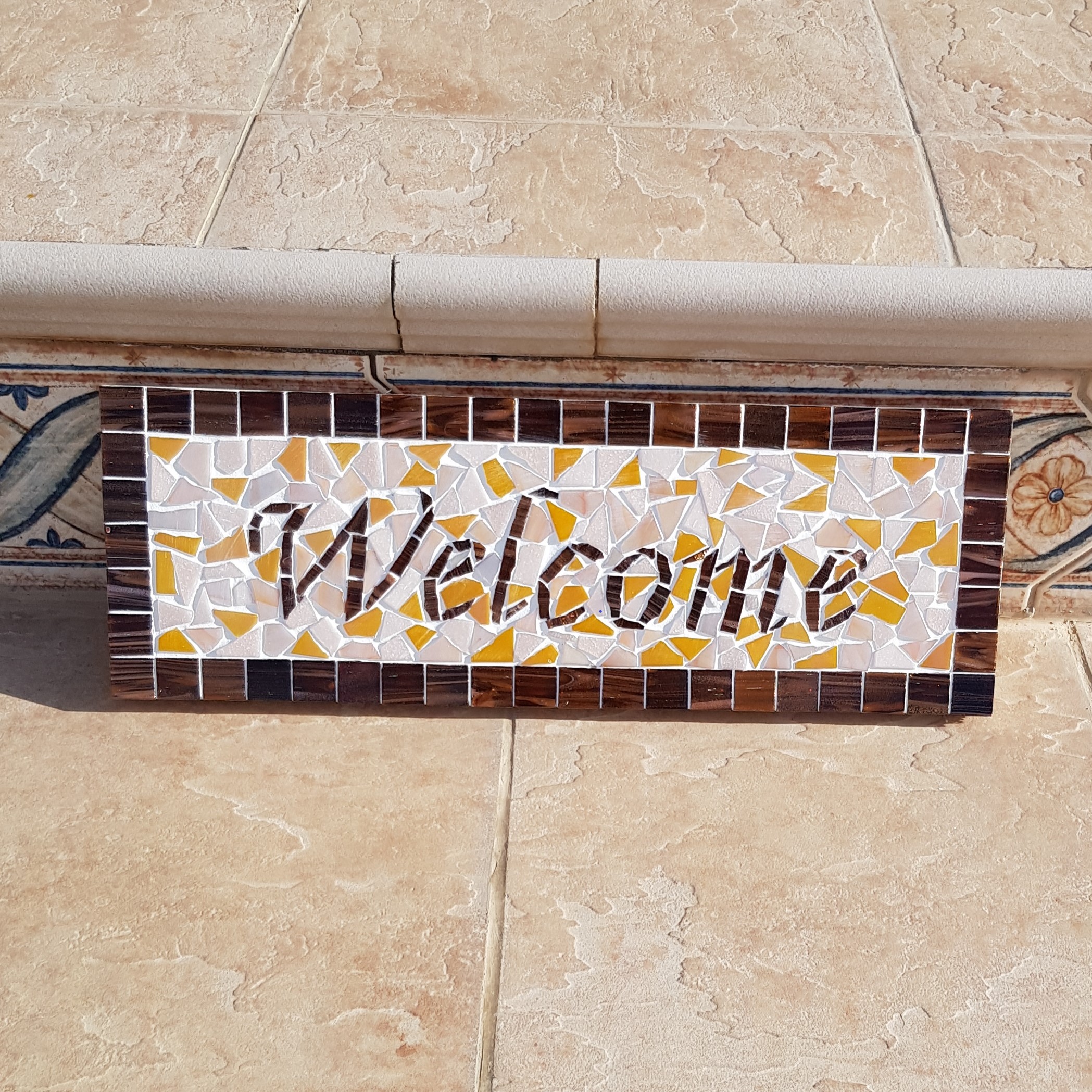 Welcome Mosaic Plaque