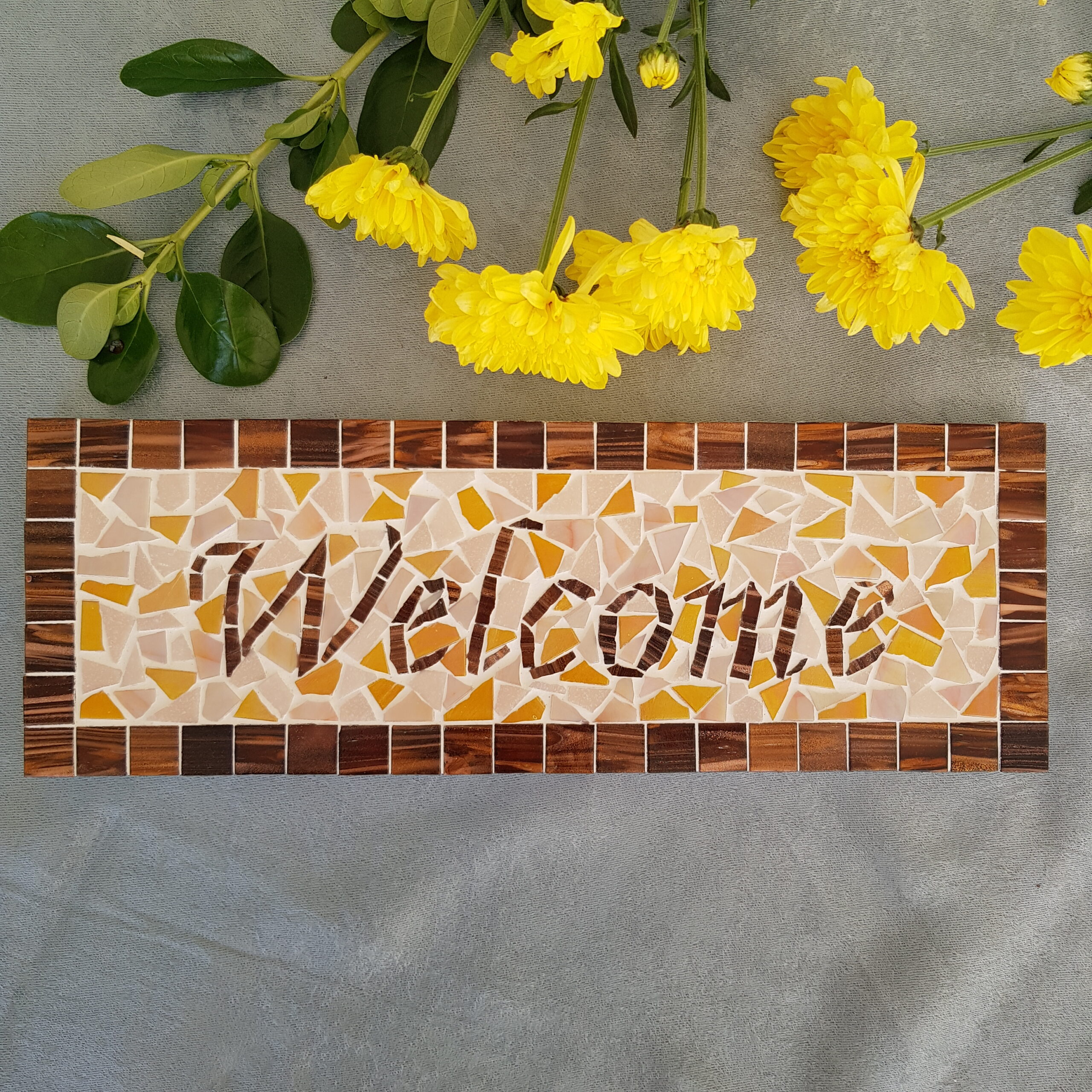 Welcome Mosaic Plaque - Image 2