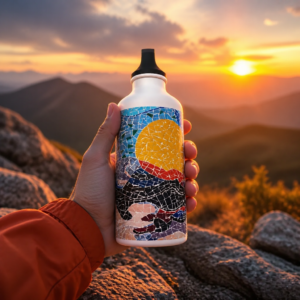 Sunset Screw Top Water Bottle