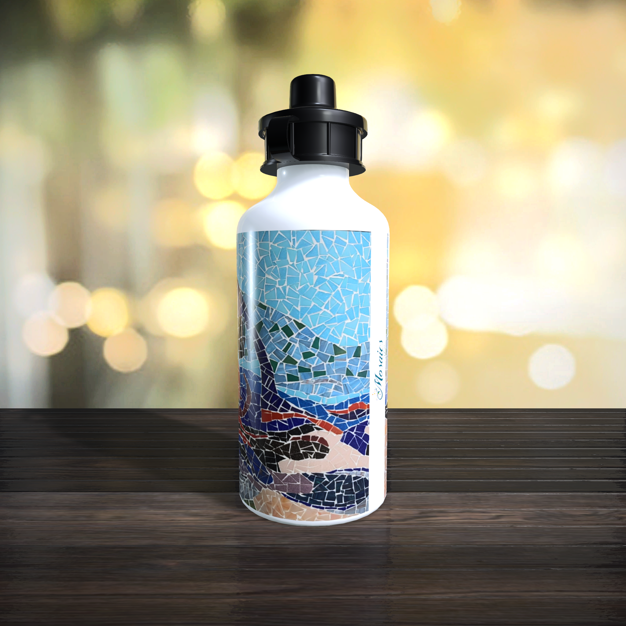 Sunset Flip Top Sip Lid Water Bottle - Image 4