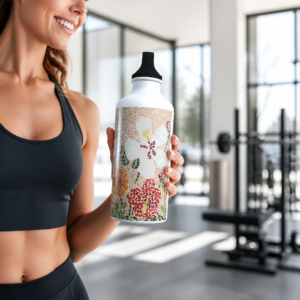 Flower Screw Top Water Bottle