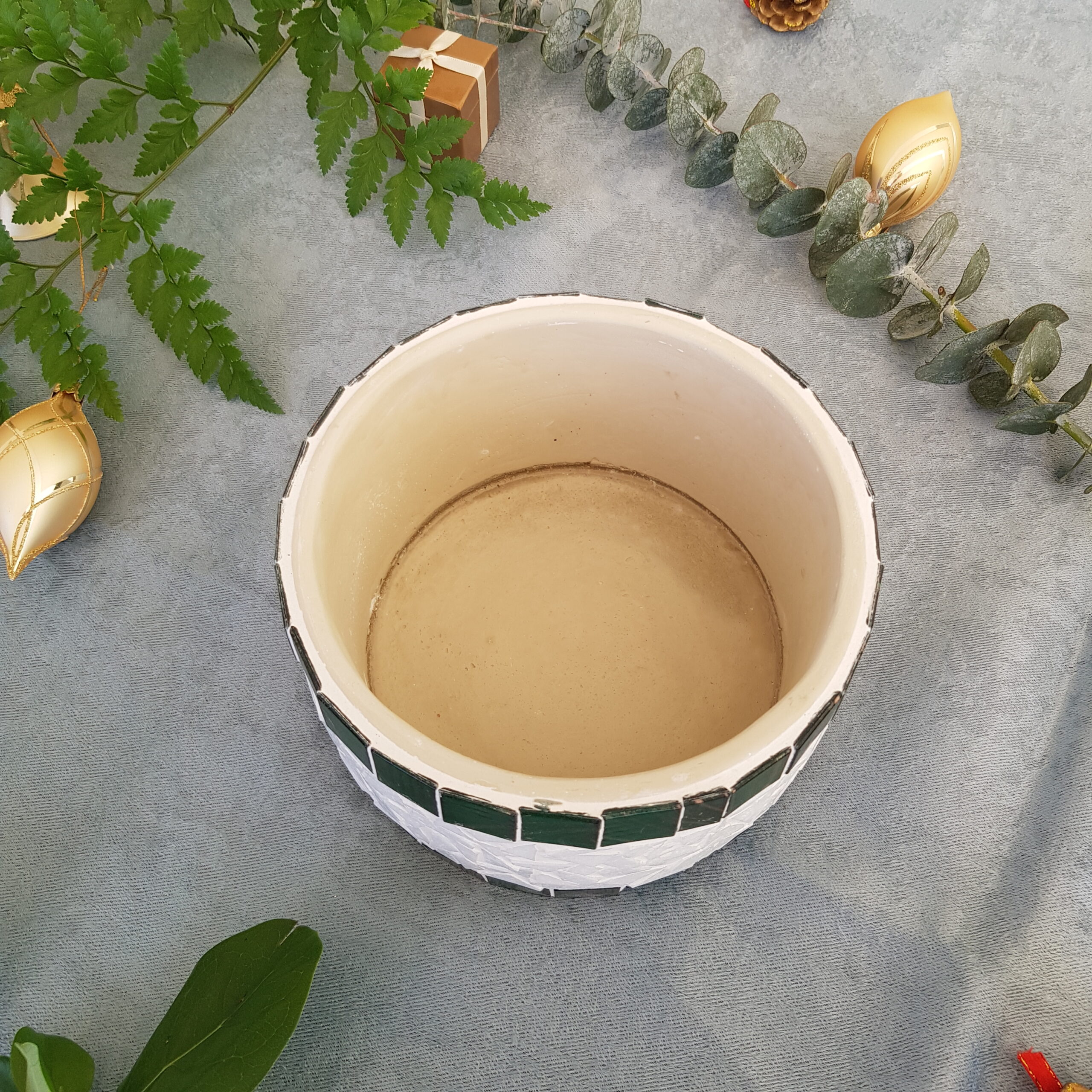 Mosaic Ceramic Plant Pot - Image 3
