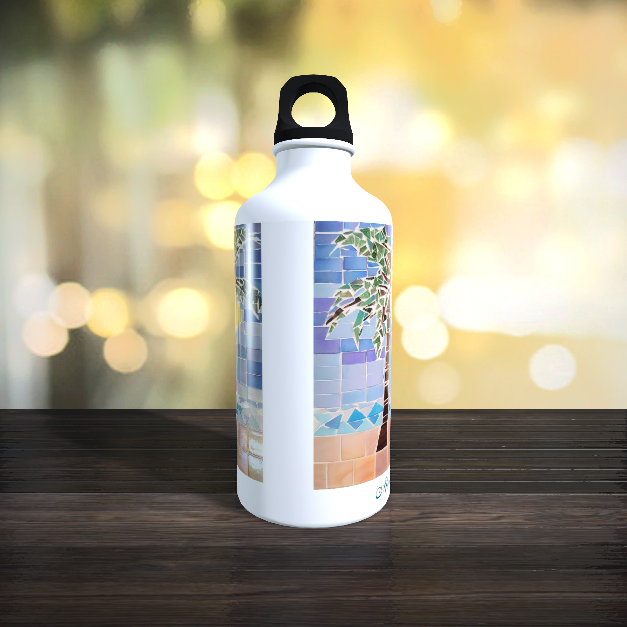 Palm Tree Screw Top Water Bottle - Image 5