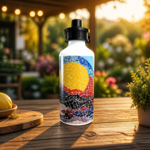 Sunset Flip Top Sip Lid Water Bottle