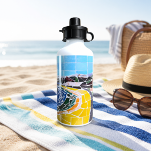 Beach Flip Top Sip Lid Water Bottle