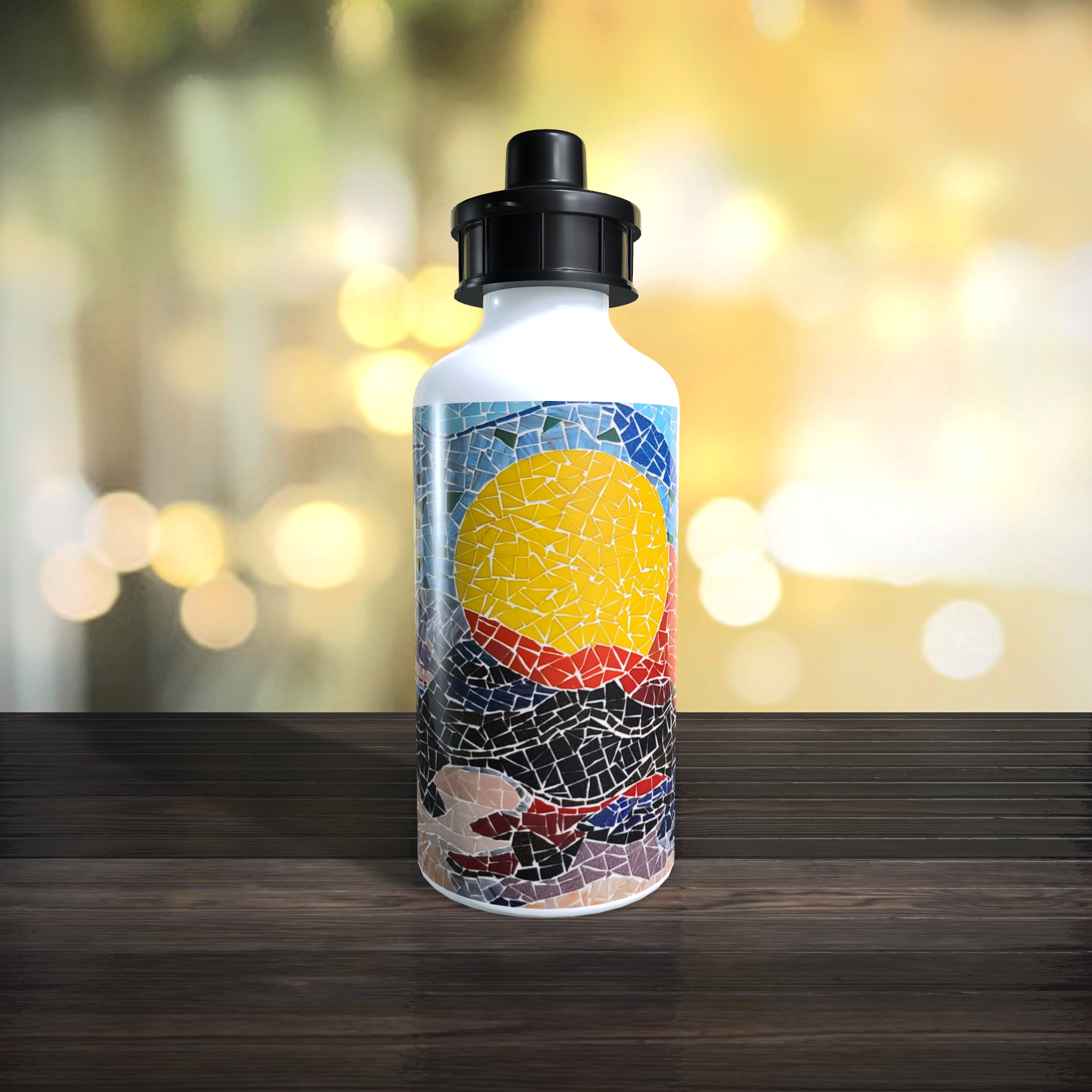 Sunset Flip Top Sip Lid Water Bottle - Image 2