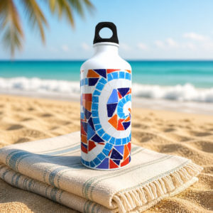 Abstract Screw Top Water Bottle