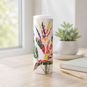 Bird of Paradise Tumbler on White Background