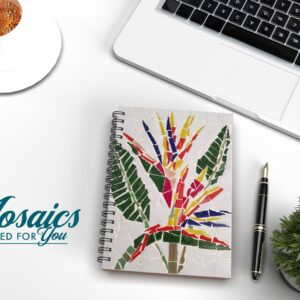 Bird of Paradise on a White Background A5 Notebook