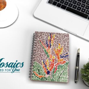 Bird of Paradise on a Purple Background A5 Notebook