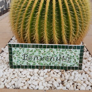 Benvenuto Mosaic Plaque
