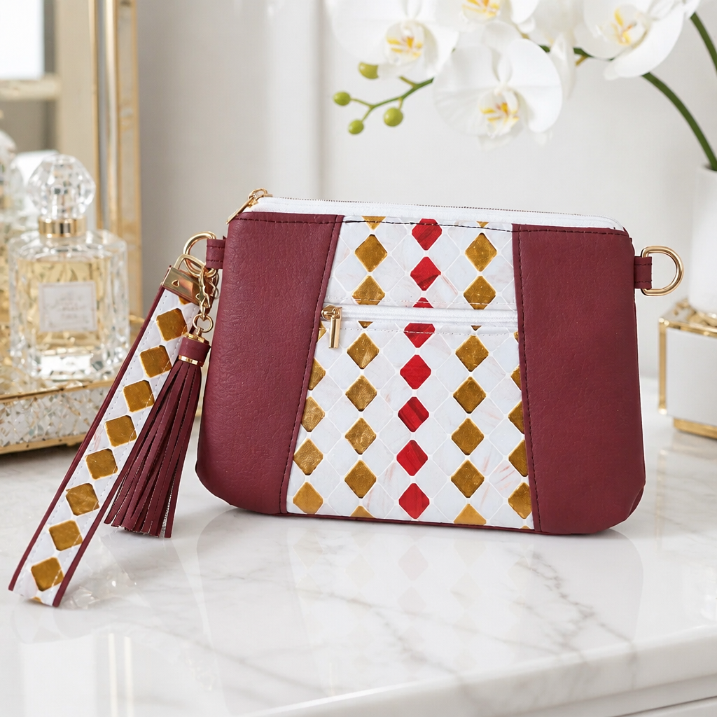Aitana Maroon Handbag